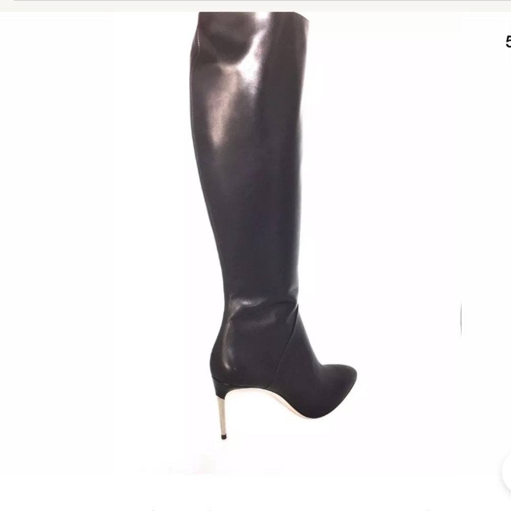New Sebastian Milano Black Leather Boots 9 1/2 M - Picture 5 of 7